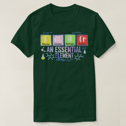 T-shirt Père Un Élément (Design devant)