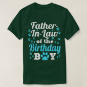 T-shirt PèreInLaw De L'Anniversaire Chien Chien Paw Annive (Design devant)