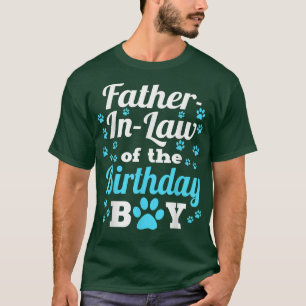 T-shirt PèreInLaw De L'Anniversaire Chien Chien Paw Annive