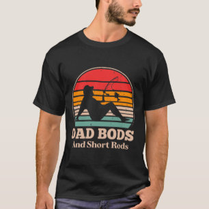 T-shirt Pères bedonnants et cannes courtes Homme de pêche