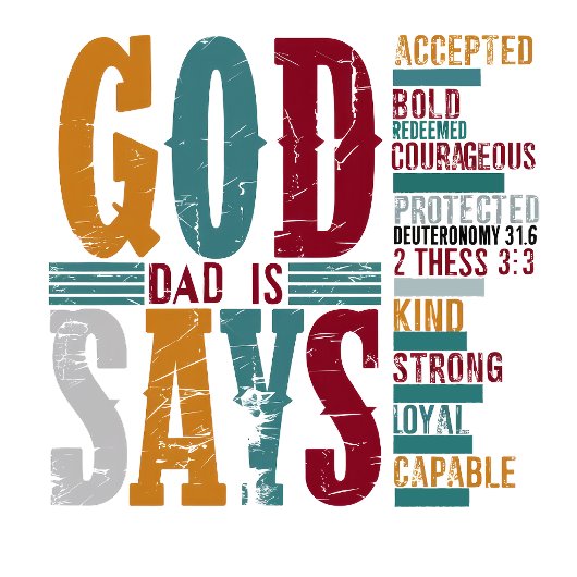 T-shirt Pères, dit Dieu Papa