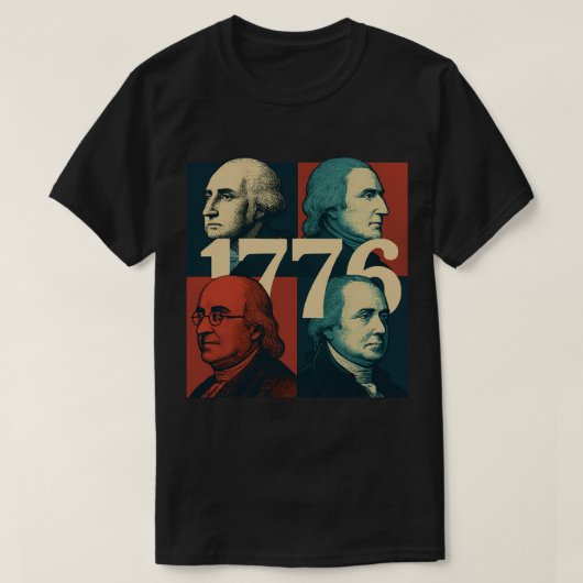 T-shirt Pères fondateurs de 1776 (Design devant)