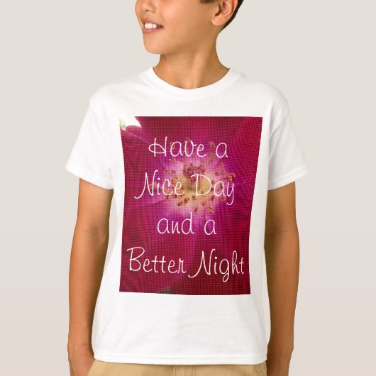 T-shirt Perfection pétale : À damiers Rose Art Motif pétal (Devant)