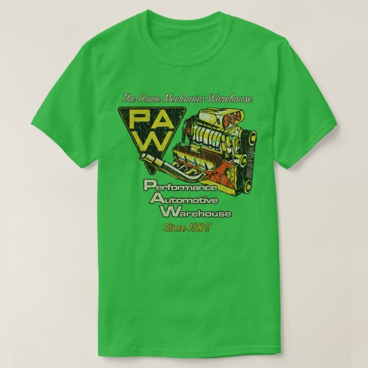 T-shirt Performance Entrepôt automobile 1982 (Design devant)