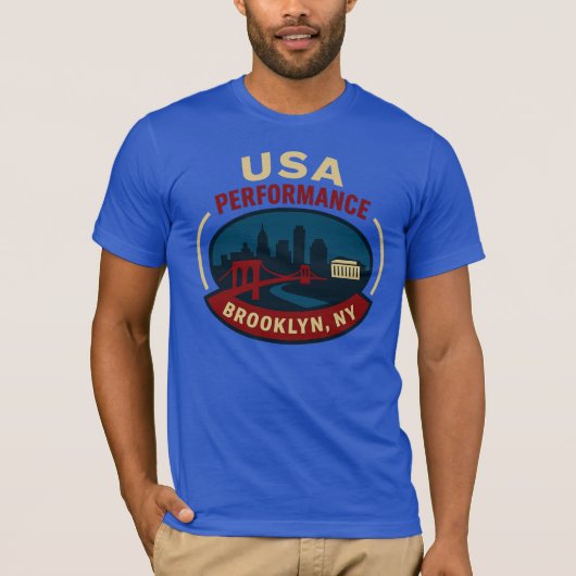 T-shirt Performance USA Brooklyn (Devant)