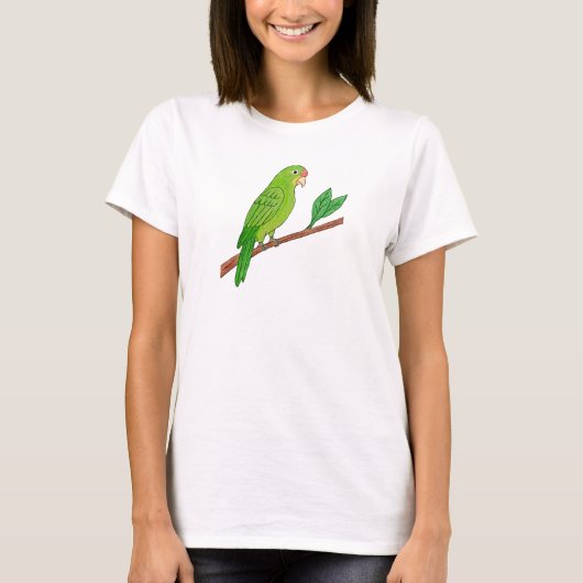 T-shirt Perico verde del trópico (Devant)