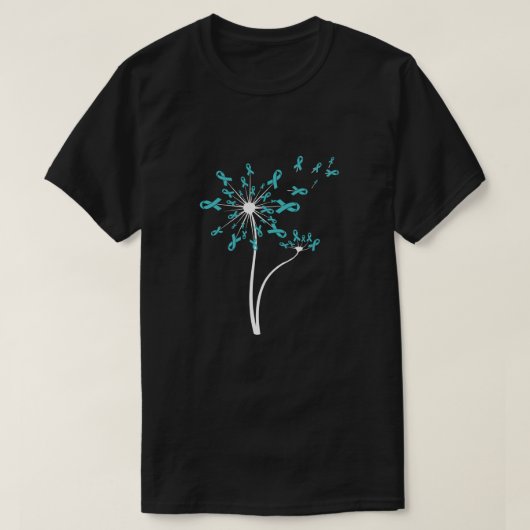 T-shirt Peritonéal Ovarien Sensibilisation au cancer Dande (Design devant)
