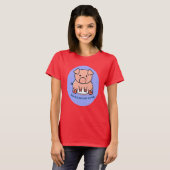 T-shirt Perles avant le porc (Devant entier)