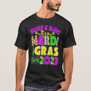 T-shirt Perles & Bling C'est un Mardi Gras Thing Mask perl