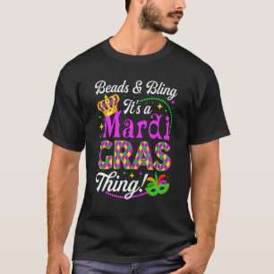 T-shirt Perles & Bling C'est un Mardi Gras Thing Party Mas