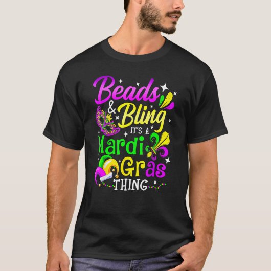 T-shirt Perles & Bling C'est une Mardi Gras Thing Drôle Ho (Devant)