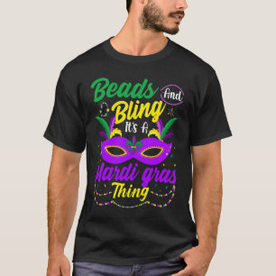 T-shirt Perles et Bling C'est une chose de Mardi Gras
