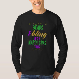 T-shirt Perles et Bling C'est une chose de Mardi Gras Cool