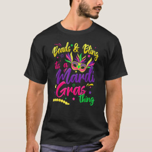 T-shirt Perles Et Bling C'est Une Chose De Mardi Gras La N