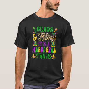 T-shirt Perles & Lissage Son A Mardi Gras Thé Carnivals Pa