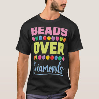 T-shirt Perles sur Diamants Amours Bijoux perlé Créer Ar