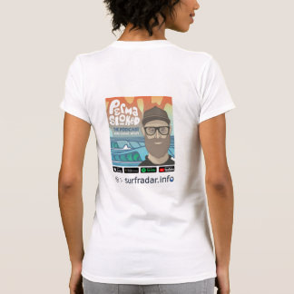 T-shirt Permastoked + surfradar.info, femmes
