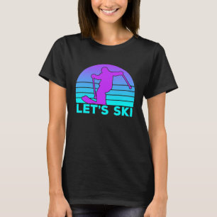 T-shirt Permet Ski Retro Skier Vintage