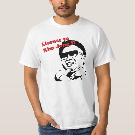 T-shirt Permis à Kim Jong-il (Devant)