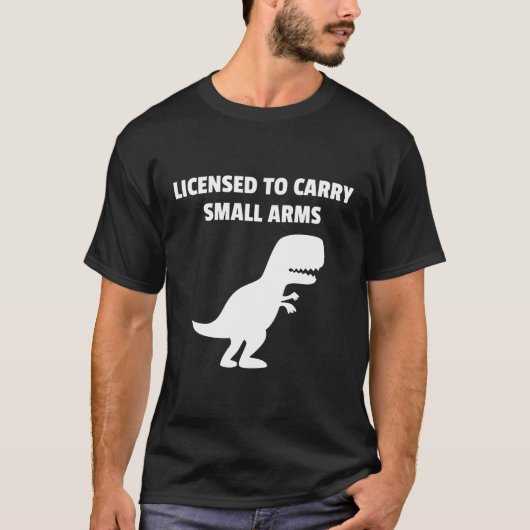 T-shirt permis de port d'armes légères (Devant)