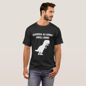 T-shirt permis de port d'armes légères (Devant entier)