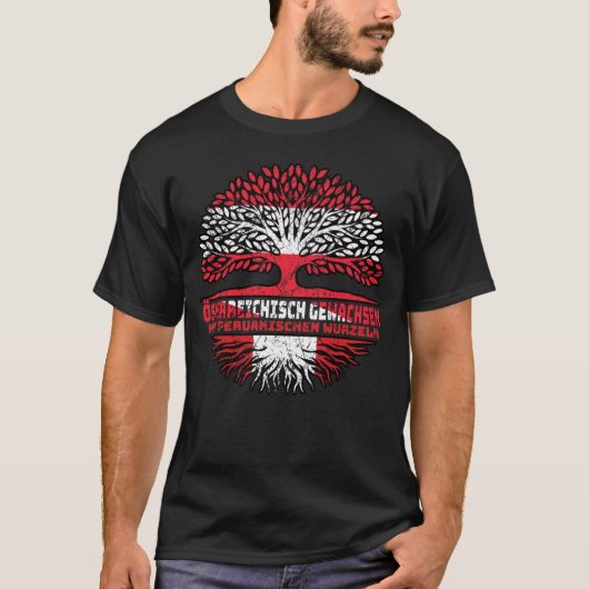 T-shirt Pérou Autriche Arbre (Devant)
