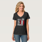 T-shirt Pérou Dans Mon Dna Équipe Drapeau Péruvien Pérou (Devant entier)