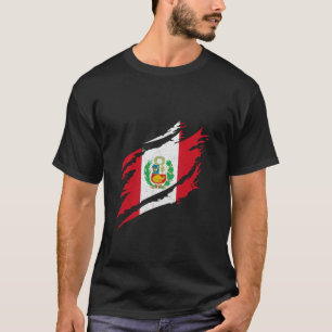 T-shirt Pérou Drapeau Péruvien Patrimoine Fierté Péruvienn