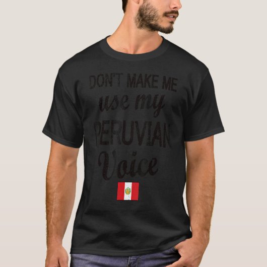 T-shirt Pérou Drapeau Peruvien Racines péruviennes (Devant)