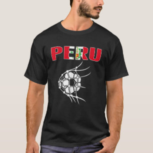 T-shirt Pérou Fans de football Jersey Drapeau Péruvien Foo