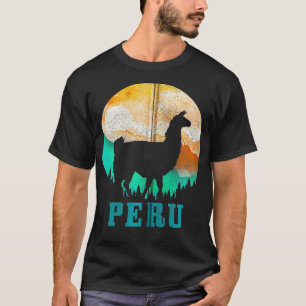 T-shirt Pérou Llama Alpaca Fierté de racines péruviennes V
