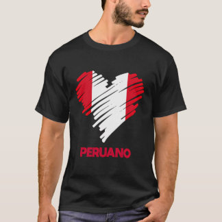 T-shirt Pérou Perãº Drapeau péruvien Fier Peruano Peruana 