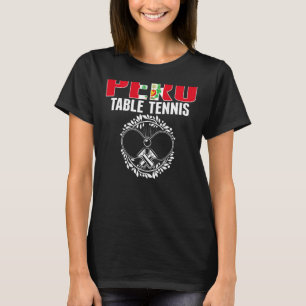 T-shirt Pérou Ping Pong Peruvien Table Tennis Team Soutien