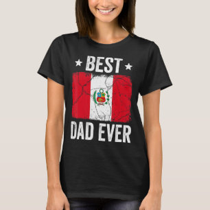 T-shirt Pérou Pour Hommes Le Meilleur Père Péruvien Jamais
