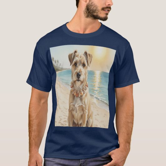 T-shirt Perro con collar de caracolas (Devant)