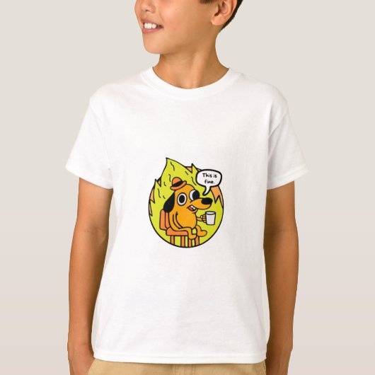 T-shirt Perro en llamas (Devant)