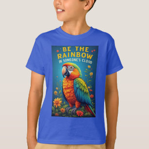 T-shirt Perroquet Arc-en-Ciel Coloré