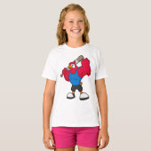 T-shirt Perroquet au baseball avec batte de baseball (Devant entier)