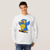 T-shirt Perroquet au crayon (Devant entier)