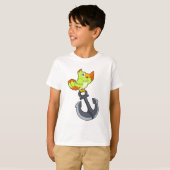 T-shirt Perroquet avec Ancre (Devant entier)