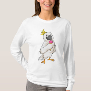 T-shirt Perroquet avec crème glacée gaufre