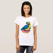 T-shirt Perroquet avec Donut (Devant entier)