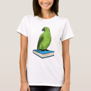 T-shirt Perroquet avec livre