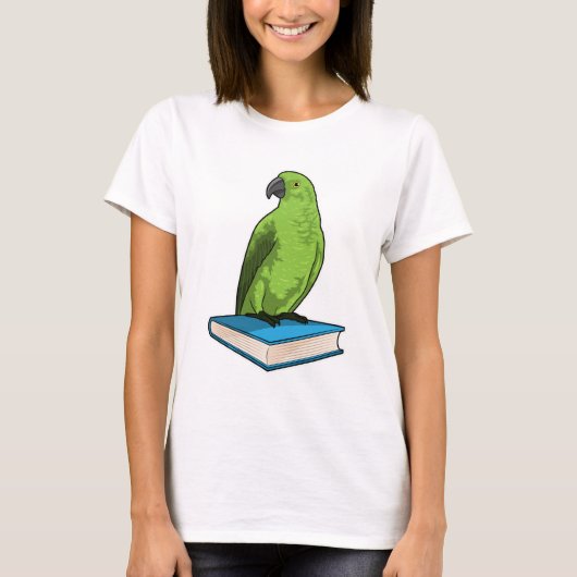 T-shirt Perroquet avec livre (Devant)