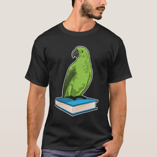 T-shirt Perroquet avec livre (Devant)