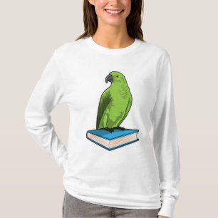 T-shirt Perroquet avec livre