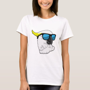 T-shirt Perroquet avec lunettes de soleil