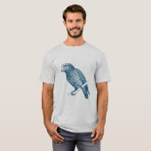 T-shirt Perroquet - Bleu océan (Devant entier)