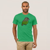 T-shirt perroquet Brun-dirigé (Devant entier)