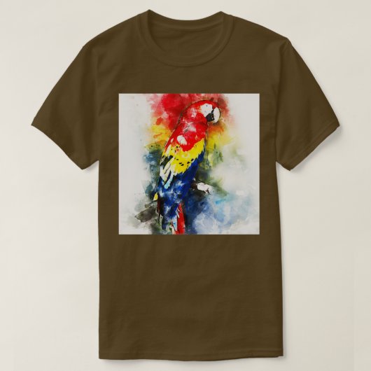T-shirt Perroquet coloré 34 (Design devant)